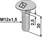 Saucer-head screw M12x1,5×30 without nut (70-1010) image