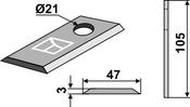Rotary mower blade (80-134) image