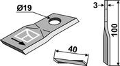 Rotary mower blade (80-191) image