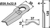 Rotary mower blade (80-222) image