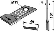 Rotary mower blade (80-268) image