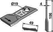 Rotary mower blade (80-269) image