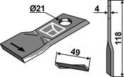 Rotary mower blade (80-276) image