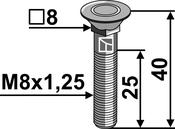 Bolt M8x1,25 – 10.9 (840810) image