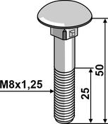 Bolt M8x1,25×50 galvanized without nut (8506038V) image