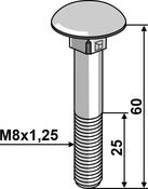 Bolt M8x1,25×60 galvanized without nut (8606038V) image
