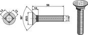 Plough bolt 7/16″x56 (924-POR-2254) image