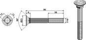 Plough bolt 7/16â³x96 (924-POR-3874) image