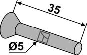 Countersunk rivet for seed share (99.1005) image