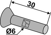 Countersunk rivet for seed share (99.1006) image