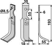 Blade, right model (BCS-13R) image