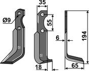 Blade, right model (BER-25R) image