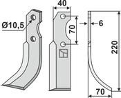 Blade, right model (BRU-10R) image
