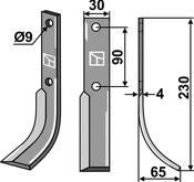 Blade, right model (HON-10R) image