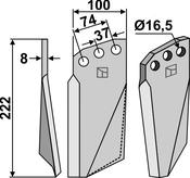 Rotary tine, left model (KUH-59L) image