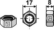 Nut M10x1,5 galvanized (M108934VL) image