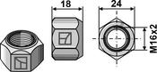 All-metal nut with squeezing device M16 – DIN980 galv. 10.9 (M1698010) image