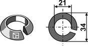 Cone-shaped split washer (RHMU-20-1F) image