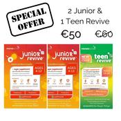 2 Junior Revive &amp; 1 Teen Revive 20 pack