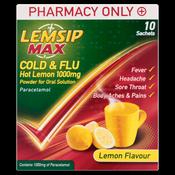 Max Cold &amp; Flu Lemon 10 Sachets