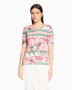 Betty Barclay - Floral Ribbed Top image