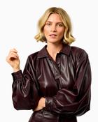 FRNCH - Seorak Faux Leather Shirt image