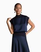 Florere - Knit &amp; Satin Top