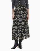 Lola Casademunt - Pleated Logo Print Skirt image