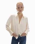 Lola Casademunt - Regular Shirt with Shirt Collar and Pleated Back image