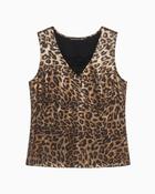 Lola Casademunt - Sleeveless Leopard Top