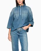 Marc Cain - Denim Blouse with Zip Neck image