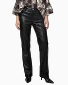 Monari - Flared Faux Leather Trousers image