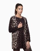 Monari - Leopard Jacquard Cardigan