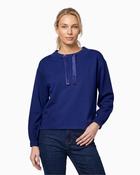 Monari - Velvet Ribbon Trim Sweatshirt image