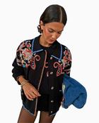 Never Fully Dressed - Embroidered Paisley Cardigan