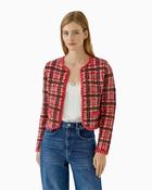 Oui - Check Cardigan