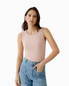 Oui - Filiz Ribbed Top Rose image