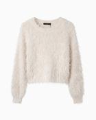 Oui - Fringe Yarn Cropped Jumper