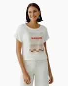 Oui - Flocked Print T-Shirt image