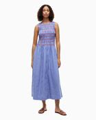 Tommy Hilfiger - Smocked Stripe Sleeveless Midi Dress image