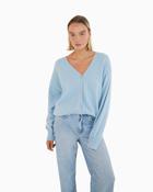 Twns The Label - Aspen V-Neck Cardigan Blue image