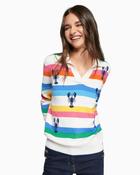 Vilagallo - Multicolour Stripe Lobster Jumper image