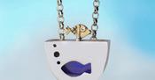 Jumping' Fish Pendant (Made to Order - min 2 Weeks) image