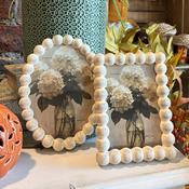 Antique Ivory Distressed Picture Frame - Rectangle 4x6 image