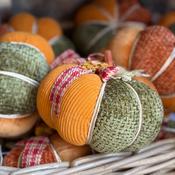 Autumn Pumpkin with Bow