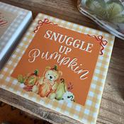 Snuggle Up Pumpkin - Ceramic Coaster