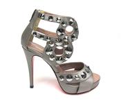 Suecomma Bonnie Gladiator Swarovski Metallic Heels image