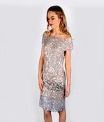Lotus London Stella Stripe Sequin Dress image