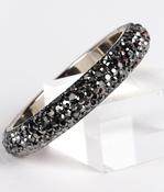 Smokey Titanium Grey Crystal Bangle image