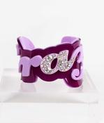Funky Bling Lilac Purple 'Crazy' Cuff image